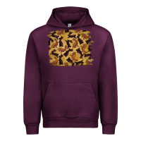 Mauve Wine Bunny Pattern Urban Hoodie - RanaPortraitStore