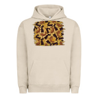 Pigment French Oak Bunny Pattern Urban Hoodie - RanaPortraitStore