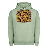 Pigment Oil Green Bunny Pattern Urban Hoodie - RanaPortraitStore