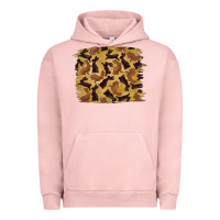 Pigment Salmon Bunny Pattern Urban Hoodie - RanaPortraitStore