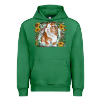 Emerald Bunny With Flower Leopard Urban Hoodie - RanaPortraitStore