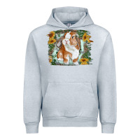 Heather Grey Bunny With Flower Leopard Urban Hoodie - RanaPortraitStore