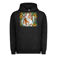 Pigment Black Bunny With Flower Leopard Urban Hoodie - RanaPortraitStore