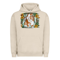 Pigment French Oak Bunny With Flower Leopard Urban Hoodie - RanaPortraitStore