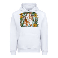White Bunny With Flower Leopard Urban Hoodie - RanaPortraitStore
