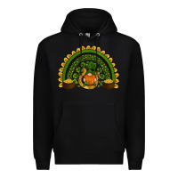 Black st patricks day rainbow Premium Hoodie - RanaPortraitStore