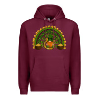 Burgundy st patricks day rainbow Premium Hoodie - RanaPortraitStore