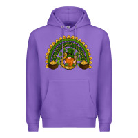 Purple st patricks day rainbow Premium Hoodie - RanaPortraitStore