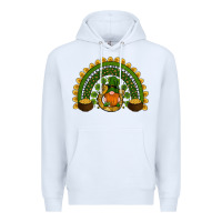 White st patricks day rainbow Premium Hoodie - RanaPortraitStore