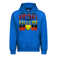 Cobalt my favorite softball player calls me mom Urban Hoodie - Zillion Design Studio