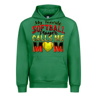 Emerald my favorite softball player calls me mom Urban Hoodie - Zillion Design Studio