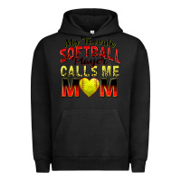 Pigment Black my favorite softball player calls me mom Urban Hoodie - Zillion Design Studio
