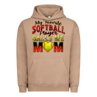 Pigment Burro my favorite softball player calls me mom Urban Hoodie - Zillion Design Studio