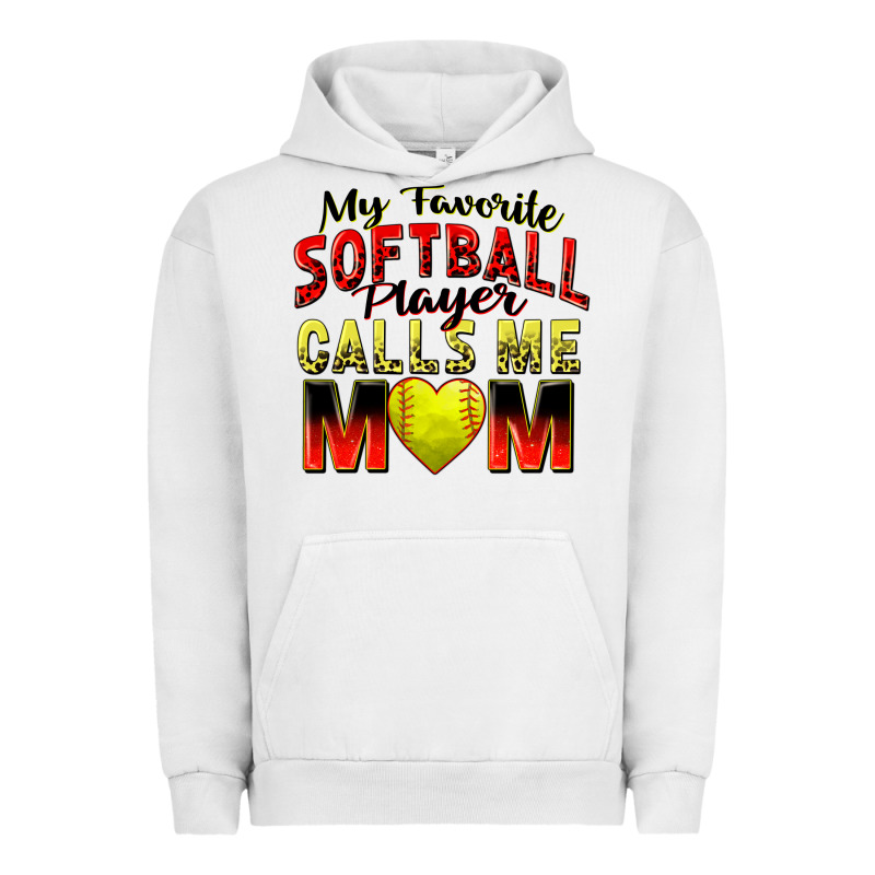 My Favorite Softball Player Calls Me Mom Urban Hoodie by Zillion Design Studio | Teevron