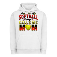 Pigment Lunar Rock my favorite softball player calls me mom Urban Hoodie - Zillion Design Studio