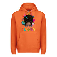 Carrot teacher afro messy bun Premium Hoodie - texasbilliewilder