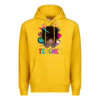 Lemon teacher afro messy bun Premium Hoodie - texasbilliewilder