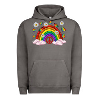 Pigment Tornado pride rainbow with daisy and butterfly Urban Hoodie - texasbilliewilder