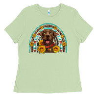 Matcha chocolate labrador rainbow Ladies Tee - Artiststas