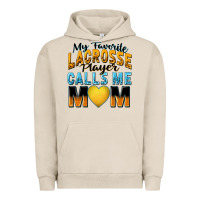 Pigment French Oak my favorite lacrosse player calls me mom Urban Hoodie - Zillion Design Studio