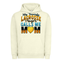 Pigment Pistachio my favorite lacrosse player calls me mom Urban Hoodie - Zillion Design Studio