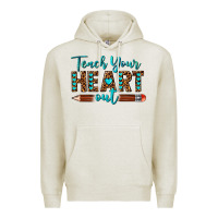 Oatmeal Heather teach your heart out Premium Hoodie - texasbilliewilder