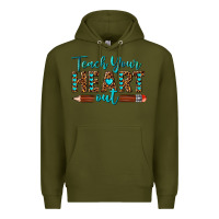 Army Green teach your heart out Premium Hoodie - texasbilliewilder