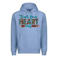 Colony Blue teach your heart out Premium Hoodie - texasbilliewilder