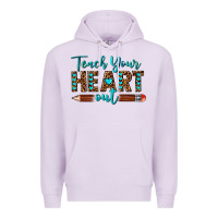 Lilac teach your heart out Premium Hoodie - texasbilliewilder