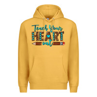 Mustard teach your heart out Premium Hoodie - texasbilliewilder