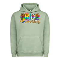 Pigment Oil Green pride vibes Urban Hoodie - texasbilliewilder
