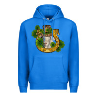 True Royal st patricks day goat horseshoe shamrock Premium Hoodie - RanaPortraitStore