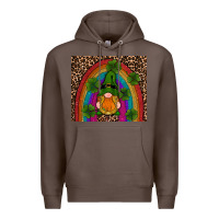 Coffee st patricks day gnomes shamrock rainwow Premium Hoodie - RanaPortraitStore