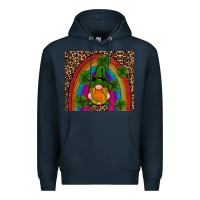 Navy st patricks day gnomes shamrock rainwow Premium Hoodie - RanaPortraitStore