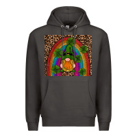 Smoke st patricks day gnomes shamrock rainwow Premium Hoodie - RanaPortraitStore