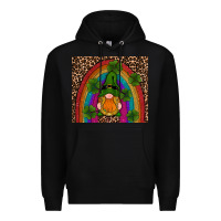Black st patricks day gnomes shamrock rainwow Premium Hoodie - RanaPortraitStore