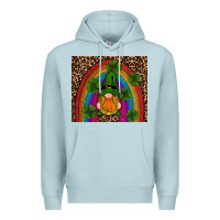 Blue Mist st patricks day gnomes shamrock rainwow Premium Hoodie - RanaPortraitStore