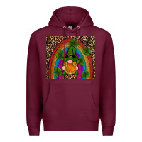 Burgundy st patricks day gnomes shamrock rainwow Premium Hoodie - RanaPortraitStore