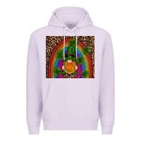 Lilac st patricks day gnomes shamrock rainwow Premium Hoodie - RanaPortraitStore