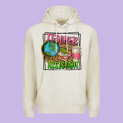 Teacher Assistant Premium Hoodie Designed By Texasbilliewilder
