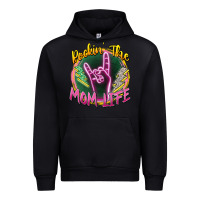 Black rockin' the mom life Urban Hoodie - Zillion Design Studio