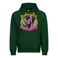 Forest Green rockin' the mom life Urban Hoodie - Zillion Design Studio