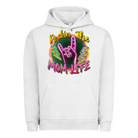 Pigment Lunar Rock rockin' the mom life Urban Hoodie - Zillion Design Studio