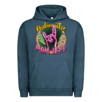 Pigment Midnight Navy rockin' the mom life Urban Hoodie - Zillion Design Studio