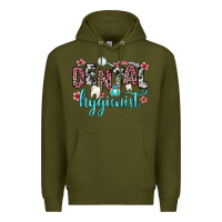 Army Green dental hygienist Premium Hoodie - Zillion Design Studio