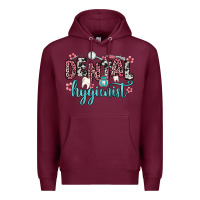 Burgundy dental hygienist Premium Hoodie - Zillion Design Studio