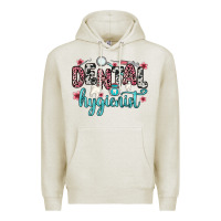 Oatmeal Heather dental hygienist Premium Hoodie - Zillion Design Studio