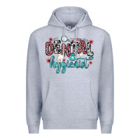 Heather Grey dental hygienist Premium Hoodie - Zillion Design Studio