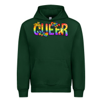 Forest Green queer pride lgbtq Urban Hoodie - texasbilliewilder