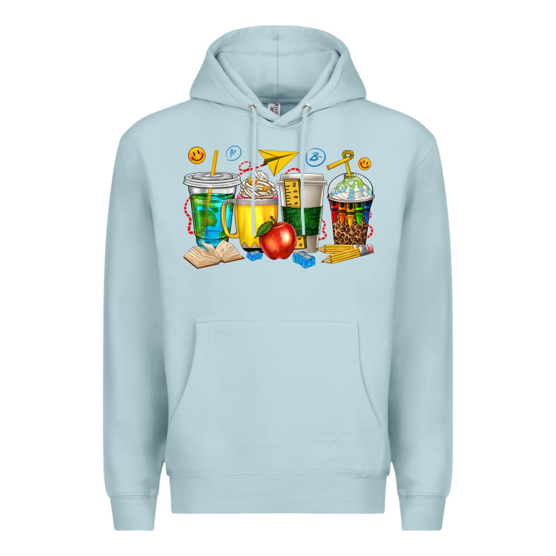 Teacher Coffee Cups Tbw Premium Hoodie by texasbilliewilder | Teevron